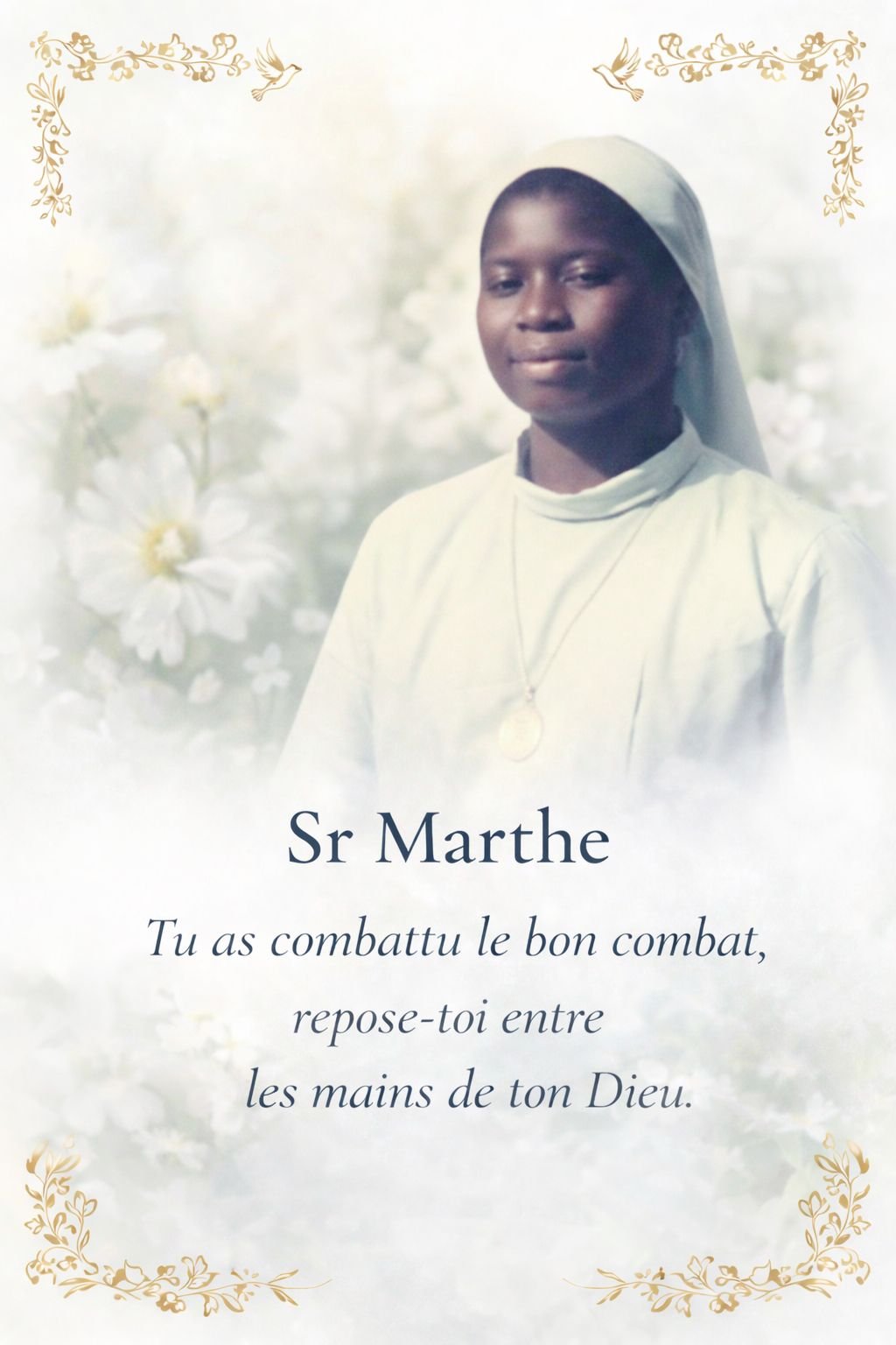 Sœur Marthe DJABARE — souvenir